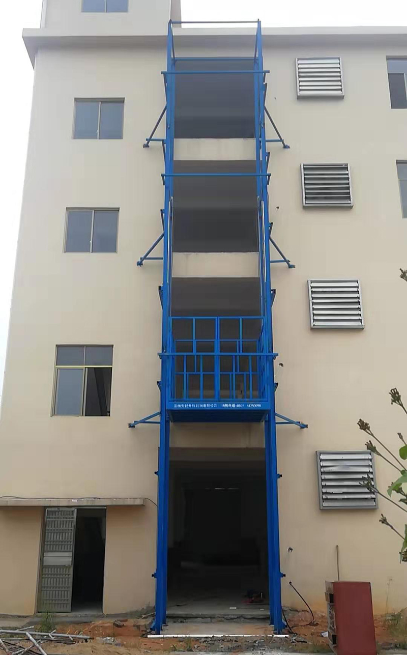 白银室外导轨式升降平台